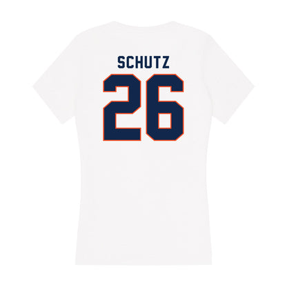 Virginia - NCAA Men's Lacrosse : Griffin Schutz - Women's V-Neck T-Shirt-1