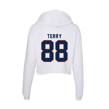 Virginia - NCAA Football : Lorenz Terry - Women's Crop Fleece Hoodie-1