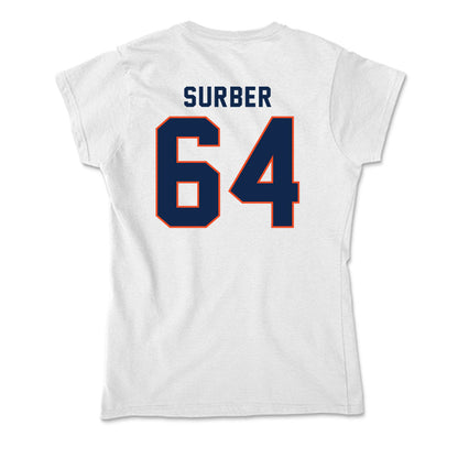 Virginia - NCAA Football : Cole Surber - Soft Style Women’s T-Shirt-1