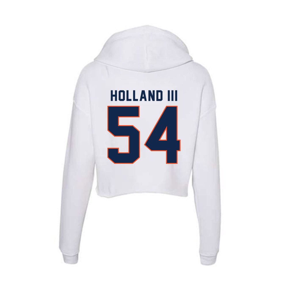 Virginia - NCAA Football : Joseph Holland III - Women's Crop Fleece Hoodie-1