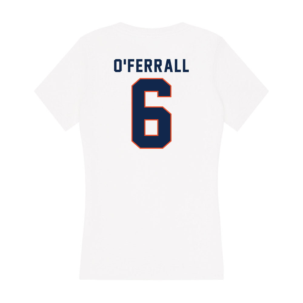 Virginia - NCAA Baseball : Griff O'Ferrall - Women's V-Neck T-Shirt-1