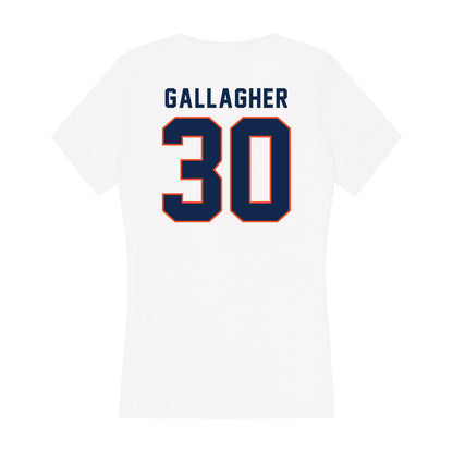 Virginia - NCAA Men's Soccer : Colin Gallagher - Women's V-Neck T-Shirt-1