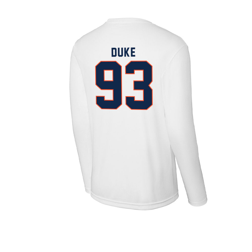 Virginia - NCAA Football : Henry Duke - Activewear Long Sleeve T-Shirt-1