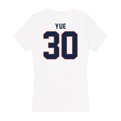 Virginia - NCAA Men's Lacrosse : Bennett Yue - Women's V-Neck T-Shirt-1