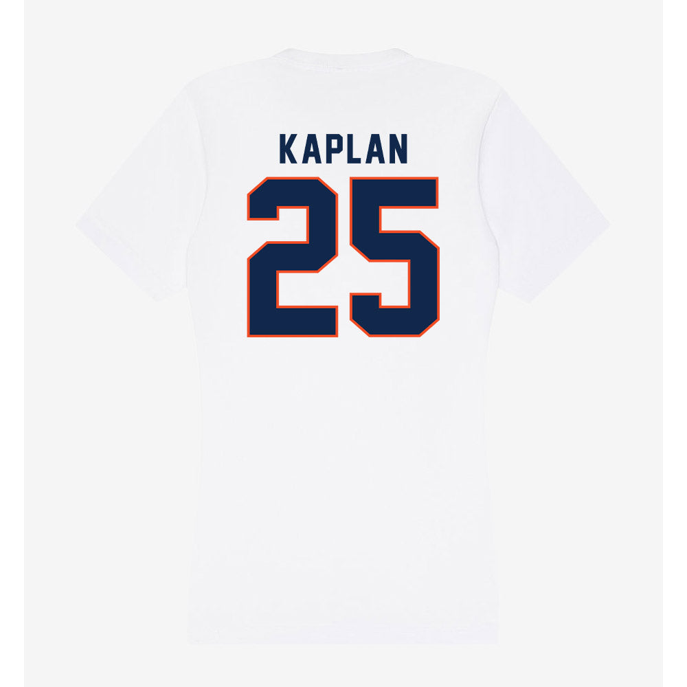 Virginia - NCAA Softball : Edith Kaplan - Women's V-Neck T-Shirt-1