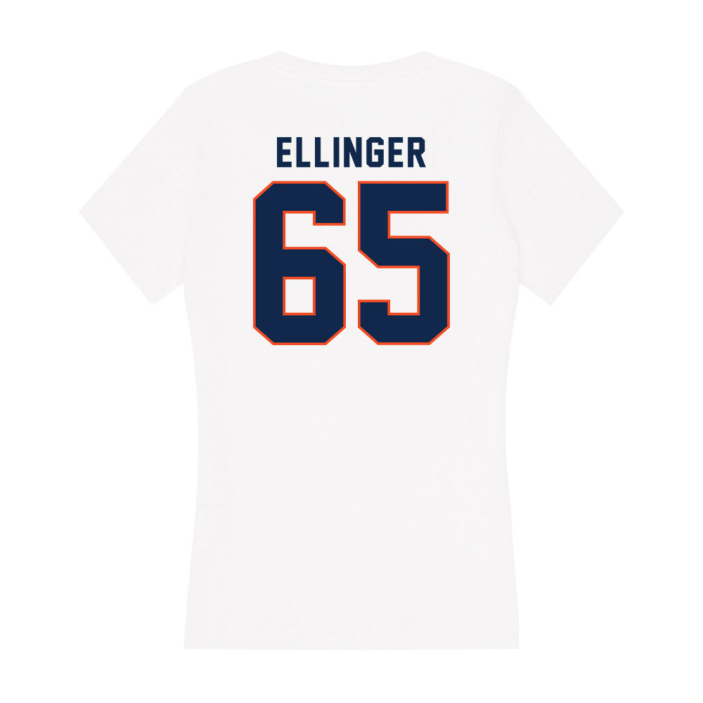 Virginia - NCAA Football : Grant Ellinger - Women's V-Neck T-Shirt-1