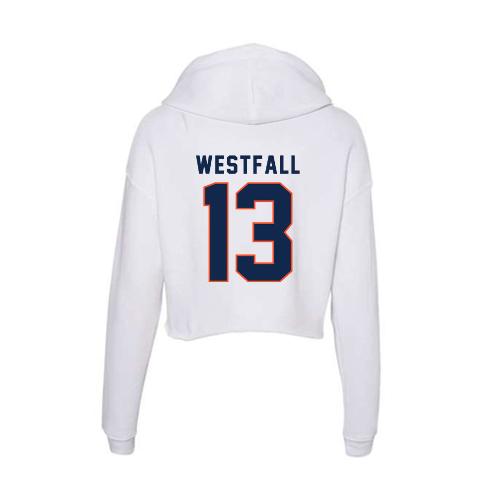 Virginia - NCAA Football : Sam Westfall - Women's Crop Fleece Hoodie-1