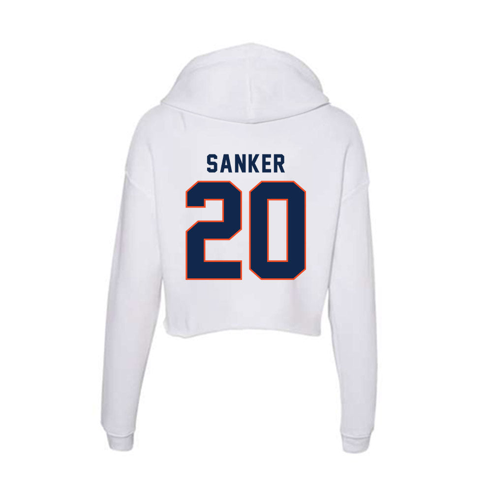 Virginia - NCAA Football : Jonas Sanker - Women's Crop Fleece Hoodie-1