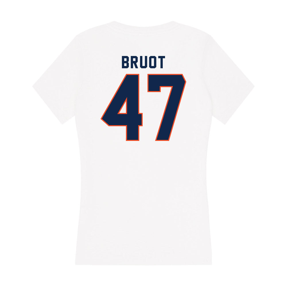 Virginia - NCAA Football : Vadin Bruot - Women's V-Neck T-Shirt-1