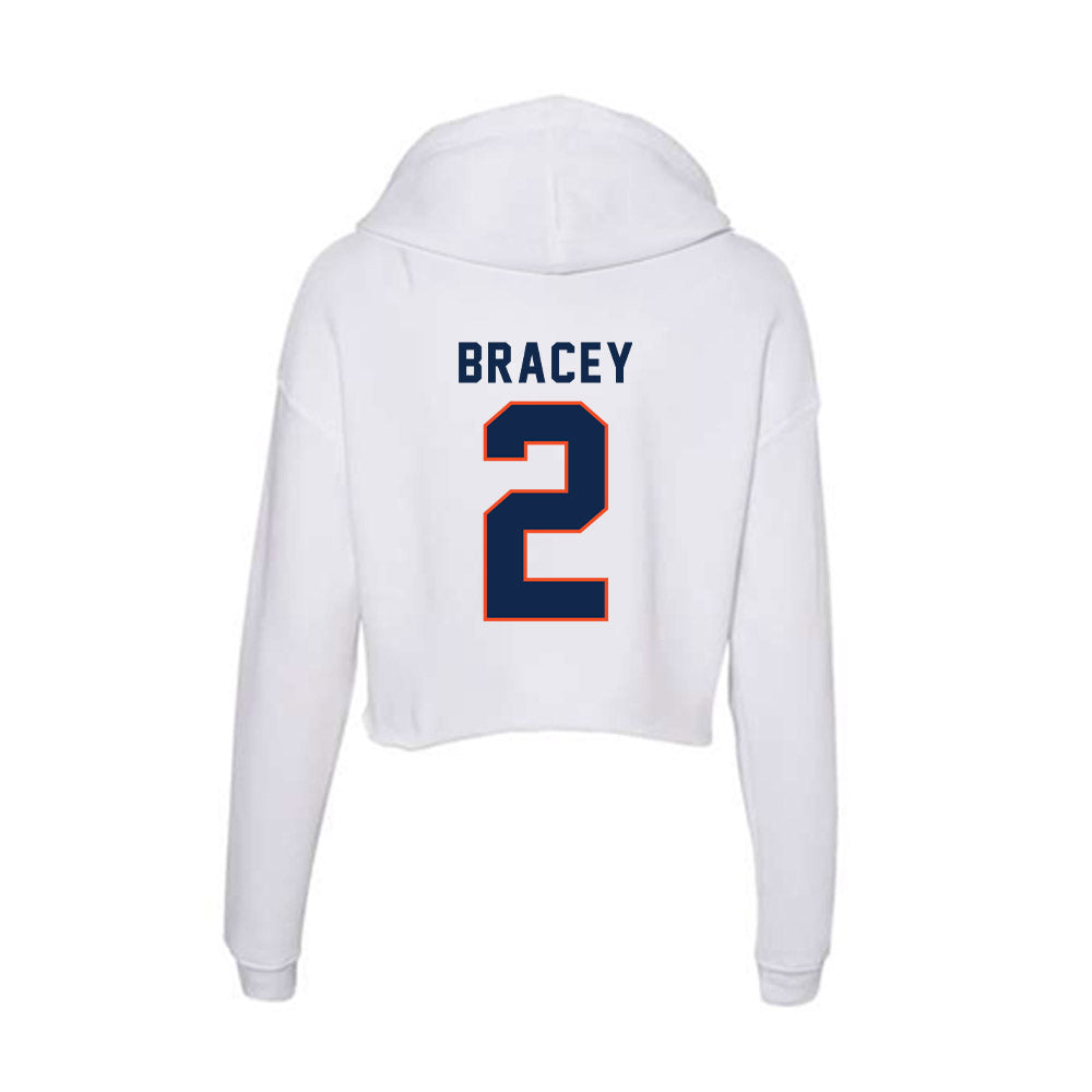 Virginia - NCAA Football : Stevie Bracey - Women's Crop Fleece Hoodie-1