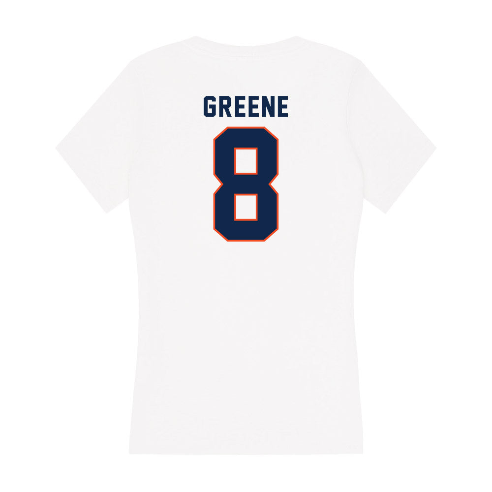 Virginia - NCAA Football : Malcolm Greene - Women's V-Neck T-Shirt-1