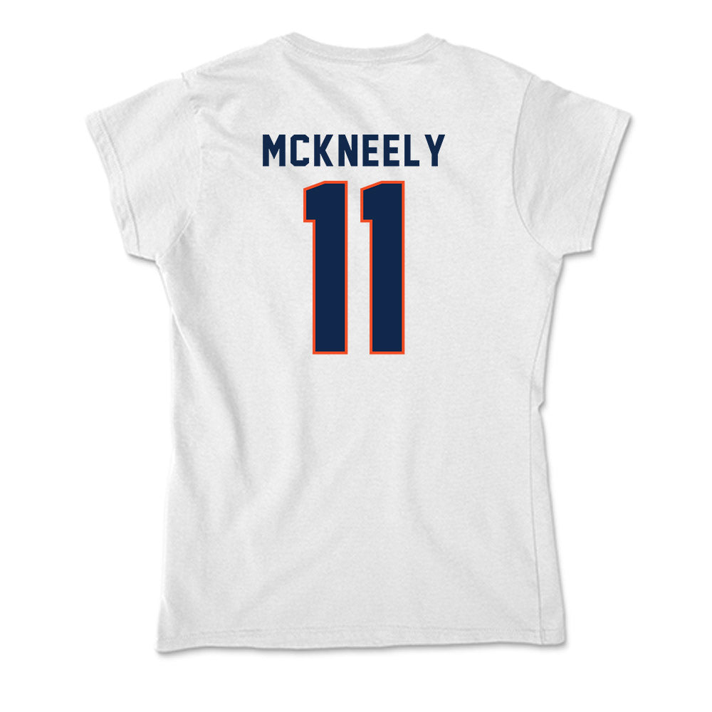 Virginia - NCAA Men's Basketball : Isaac McKneely - Soft Style Women’s T-Shirt-1