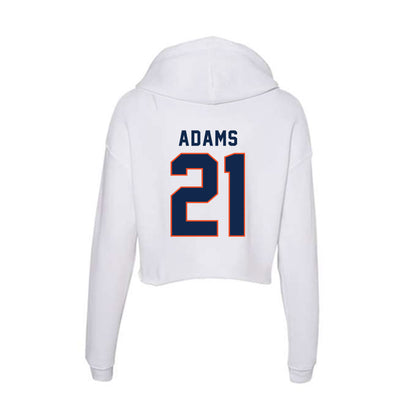 Virginia - NCAA Football : KeShawn Adams - Women's Crop Fleece Hoodie-1