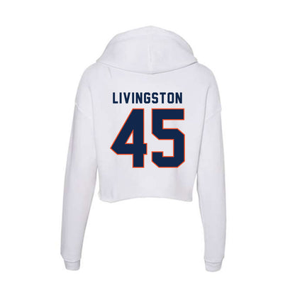 Virginia - NCAA Football : Aidan Livingston - Women's Crop Fleece Hoodie-1