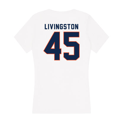 Virginia - NCAA Football : Aidan Livingston - Women's V-Neck T-Shirt-1