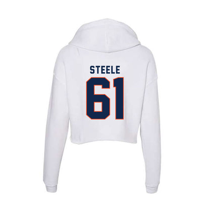 Virginia - NCAA Football : Dane Steele - Women's Crop Fleece Hoodie-1