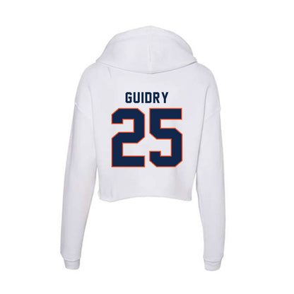 Virginia - NCAA Women's Soccer : Samar Guidry - Women's Crop Fleece Hoodie-1