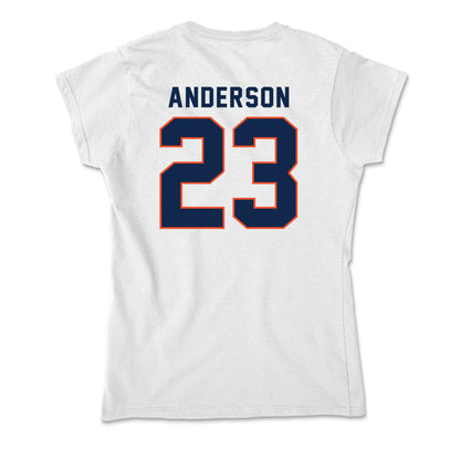 Virginia - NCAA Baseball : Ethan Anderson - Soft Style Women’s T-Shirt-1