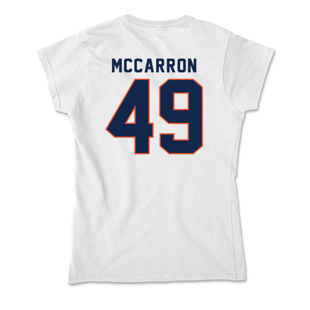 Virginia - NCAA Football : Josh McCarron - Soft Style Women’s T-Shirt-1