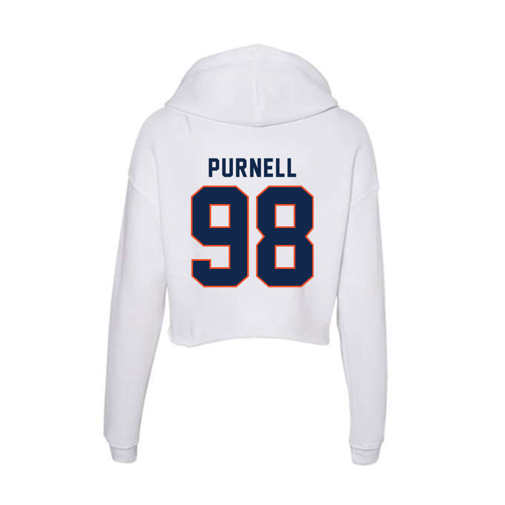 Virginia - NCAA Football : Bryce Purnell - Women's Crop Fleece Hoodie-1