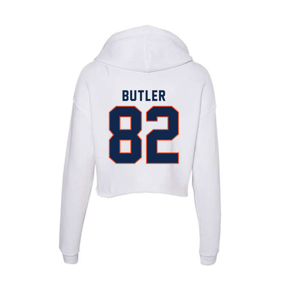 Virginia - NCAA Football : Kam Butler - Women's Crop Fleece Hoodie-1