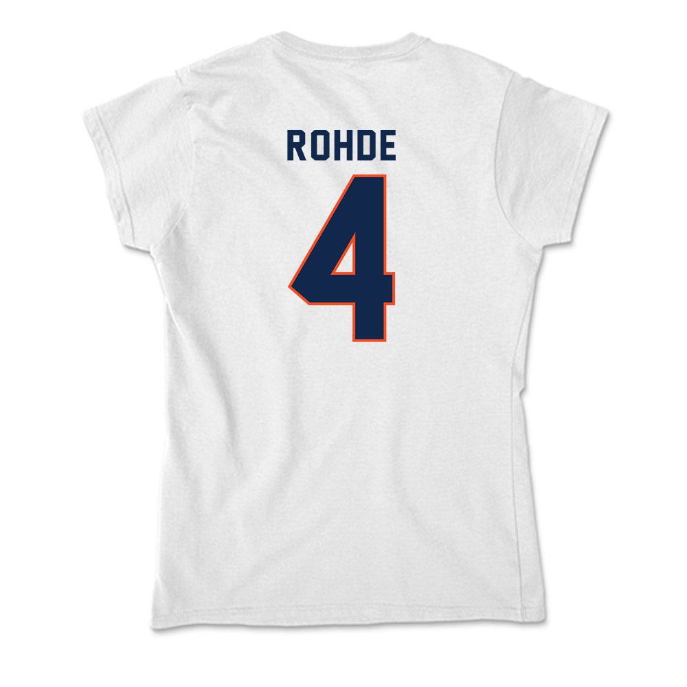 Virginia - NCAA Men's Basketball : Andrew Rohde - Soft Style Women’s T-Shirt-1