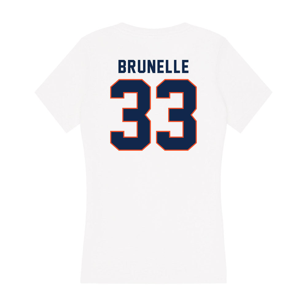 Virginia - NCAA Women's Basketball : Sam Brunelle - Women's V-Neck T-Shirt-1