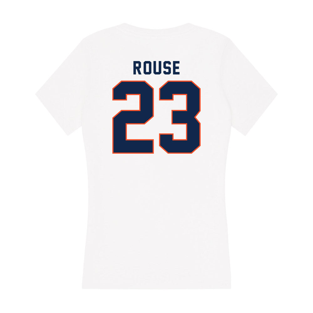 Virginia - NCAA Women's Soccer : Laney Rouse - Women's V-Neck T-Shirt-1