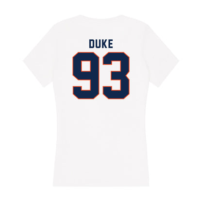 Virginia - NCAA Football : Henry Duke - Women's V-Neck T-Shirt-1