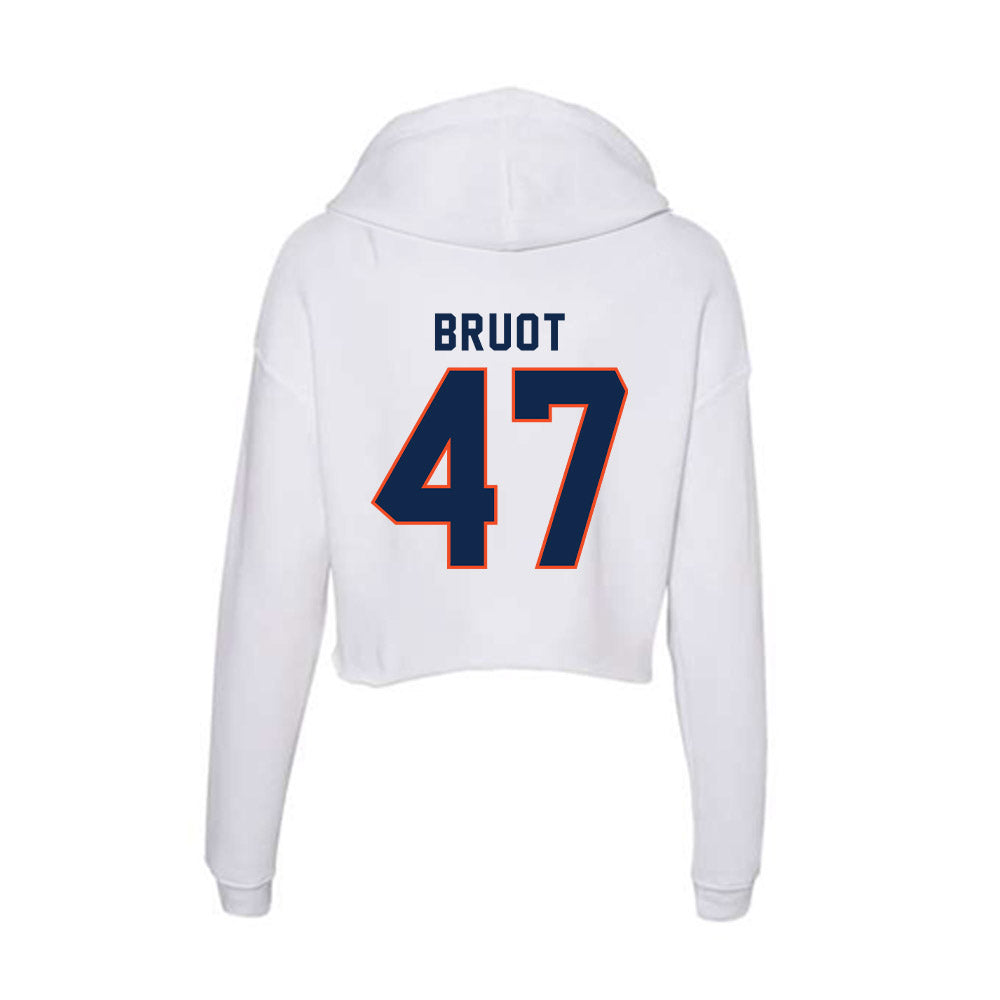 Virginia - NCAA Football : Vadin Bruot - Women's Crop Fleece Hoodie-1