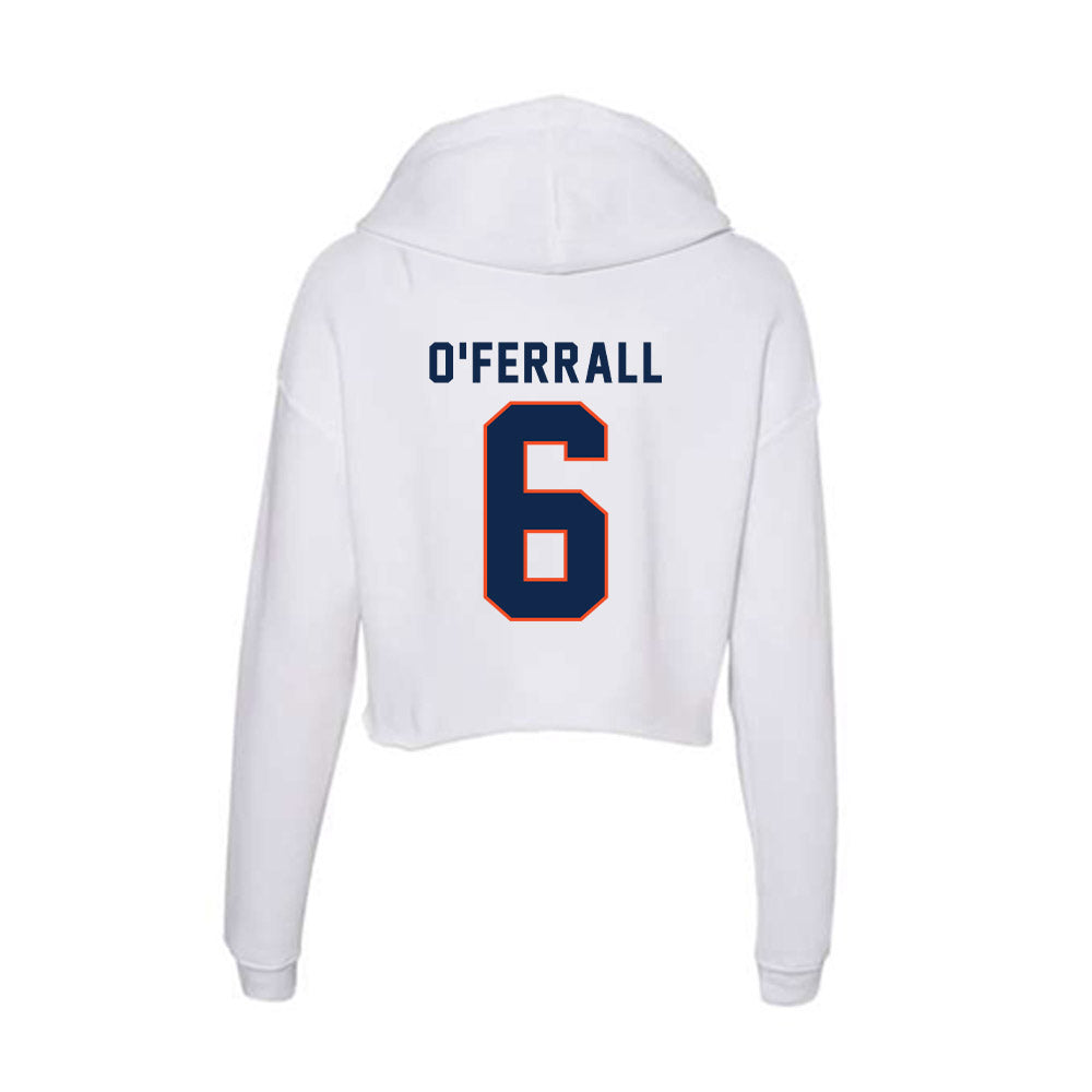 Virginia - NCAA Baseball : Griff O'Ferrall - Women's Crop Fleece Hoodie-1