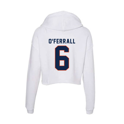 Virginia - NCAA Baseball : Griff O'Ferrall - Women's Crop Fleece Hoodie-1