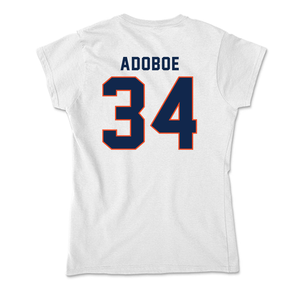 Virginia - NCAA Men's Soccer : Miguel Adoboe - Soft Style Women’s T-Shirt-1