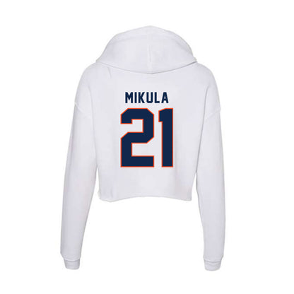 Virginia - NCAA Men's Soccer : Luc Mikula - Women's Crop Fleece Hoodie-1