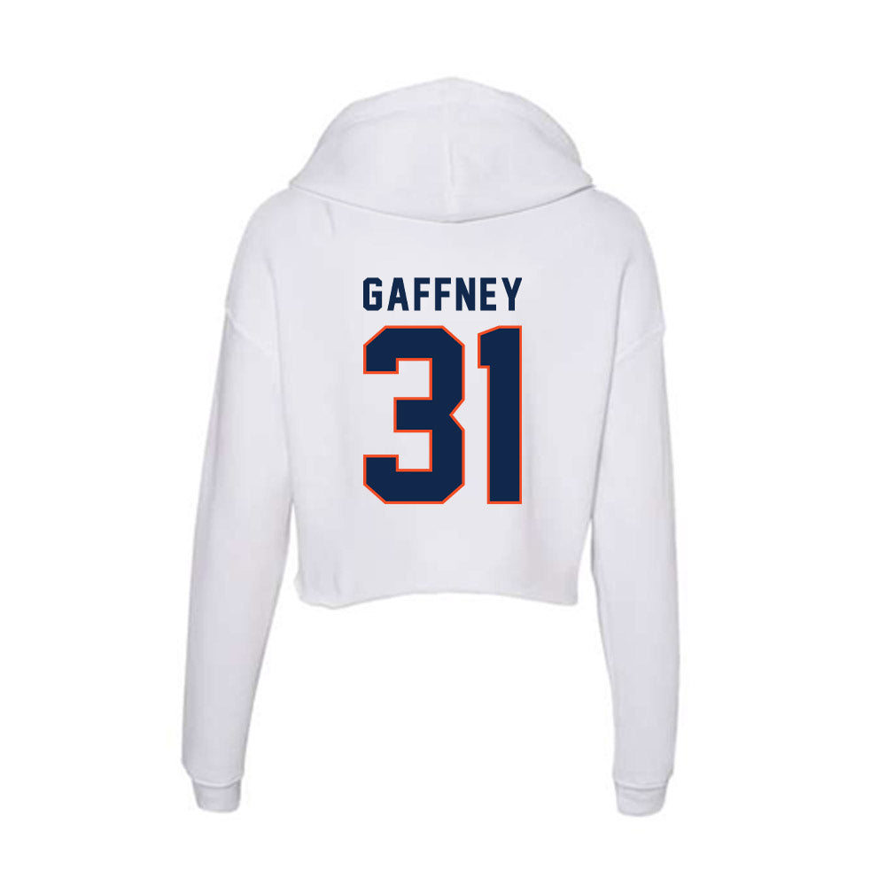 Virginia - NCAA Football : Micah Gaffney - Women's Crop Fleece Hoodie-1