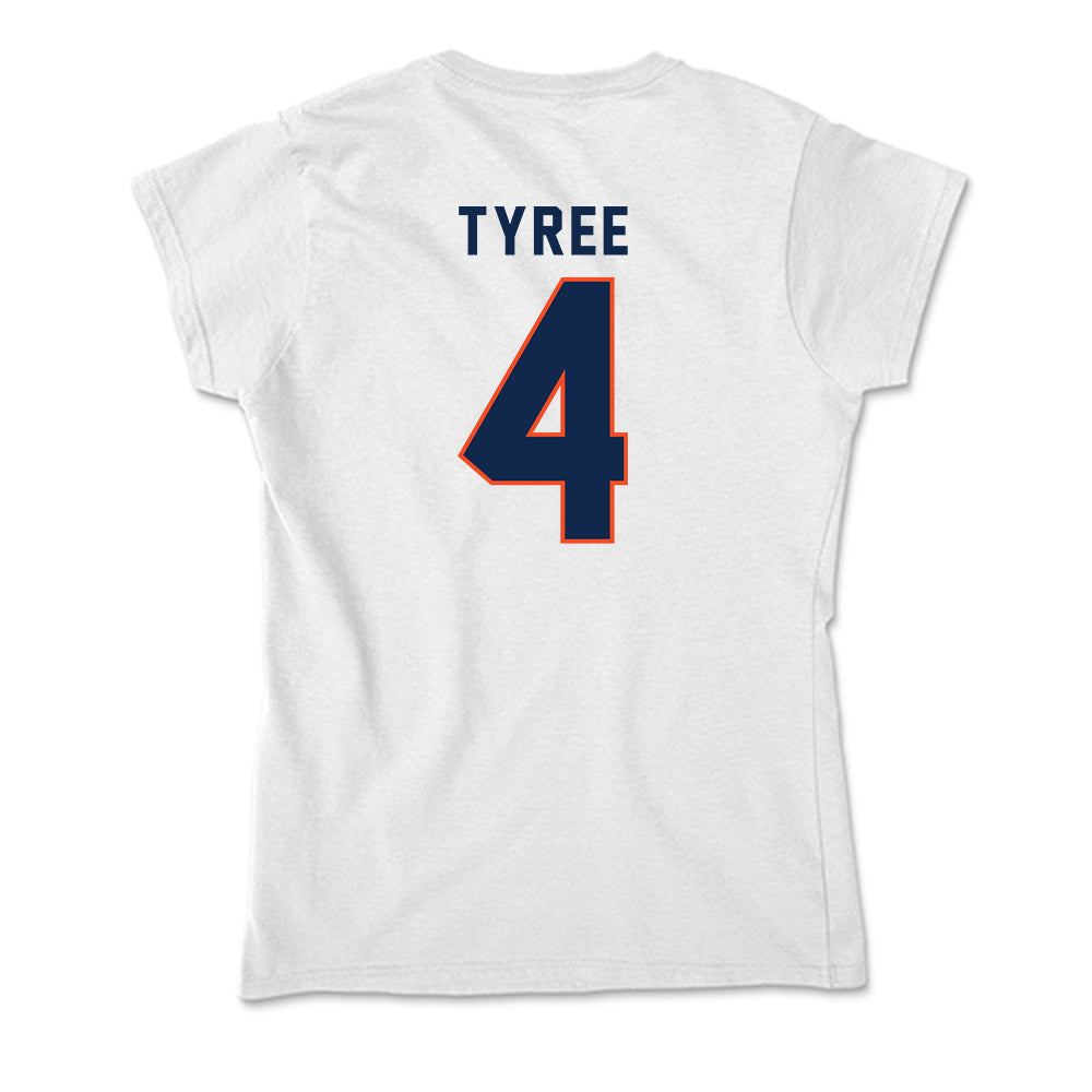 Virginia - NCAA Football : Chris Tyree - Soft Style Women’s T-Shirt-1