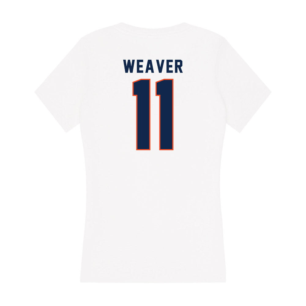 Virginia - NCAA Softball : Abby Weaver - Women's V-Neck T-Shirt-1