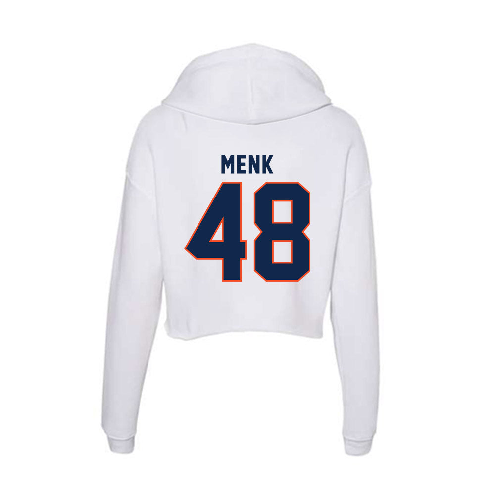 Virginia - NCAA Baseball : Patric Menk - Women's Crop Fleece Hoodie-1