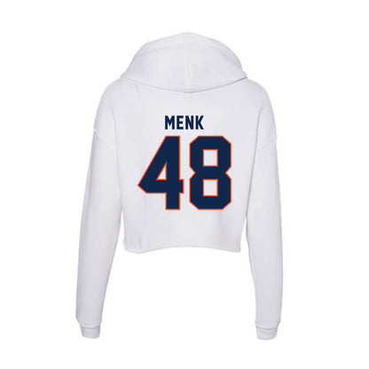 Virginia - NCAA Baseball : Patric Menk - Women's Crop Fleece Hoodie-1