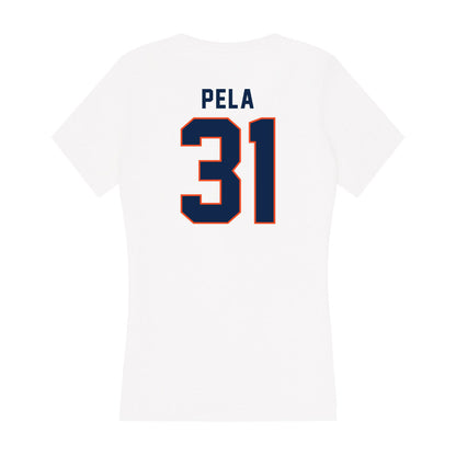 Virginia - NCAA Men's Soccer : Umberto Pela - Women's V-Neck T-Shirt-1