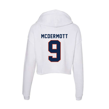 Virginia - NCAA Women's Soccer : Meredith McDermott - Women's Crop Fleece Hoodie-1