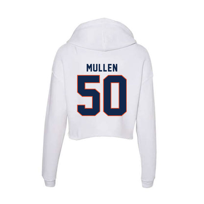 Virginia - NCAA Men's Lacrosse : Tucker Mullen - Women's Crop Fleece Hoodie-1