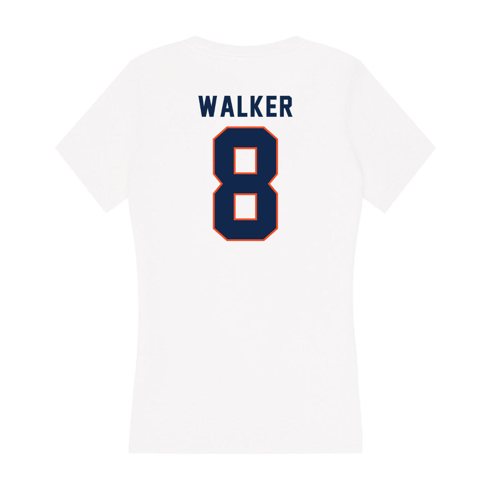 Virginia - NCAA Men's Basketball : Bryce Walker - Women's V-Neck T-Shirt-1