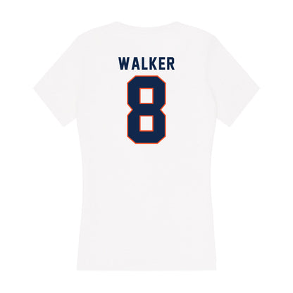 Virginia - NCAA Men's Basketball : Bryce Walker - Women's V-Neck T-Shirt-1