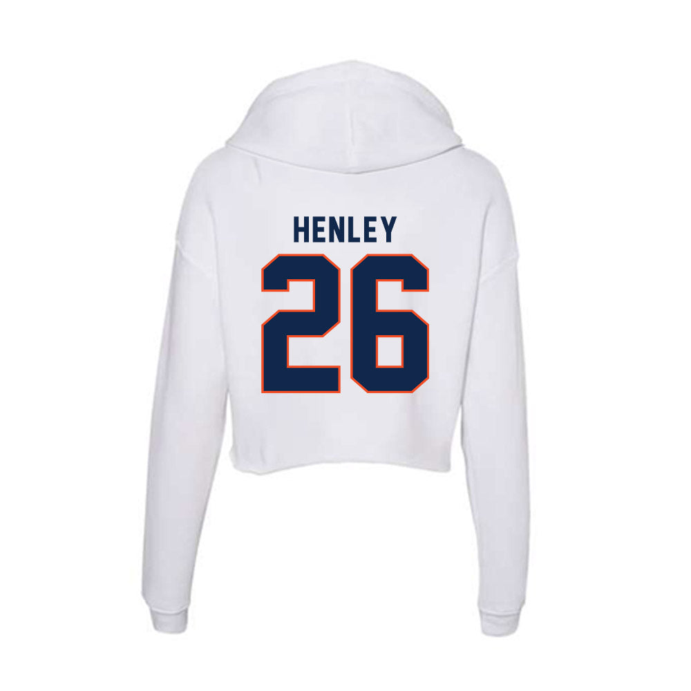 Virginia - NCAA Softball : Savanah Henley - Women's Crop Fleece Hoodie-1