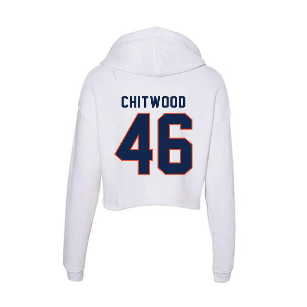 Virginia - NCAA Men's Lacrosse : Dawson Chitwood - Women's Crop Fleece Hoodie-1