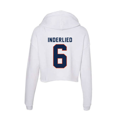 Virginia - NCAA Men's Lacrosse : Will Inderlied - Women's Crop Fleece Hoodie-1