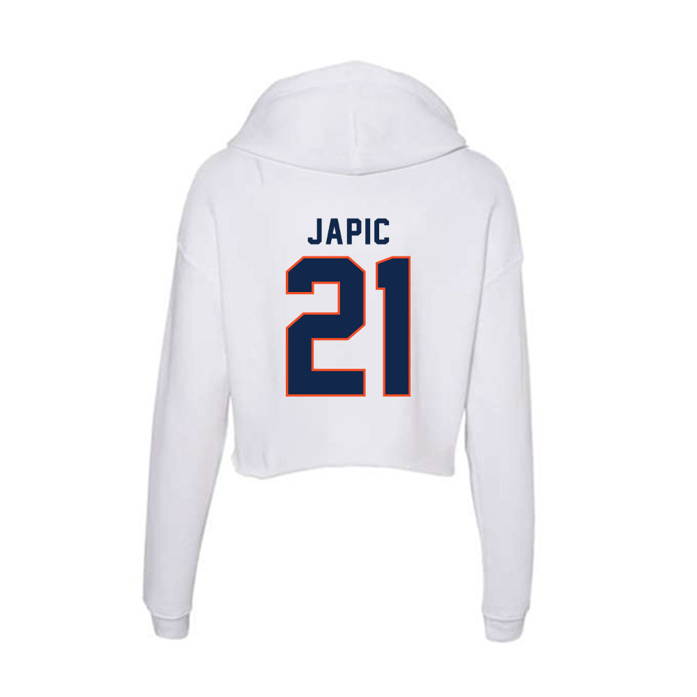 Virginia - NCAA Women's Soccer : Chloe Japic - Women's Crop Fleece Hoodie-1