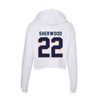 Virginia - NCAA Football : Devin Sherwood - Women's Crop Fleece Hoodie-1