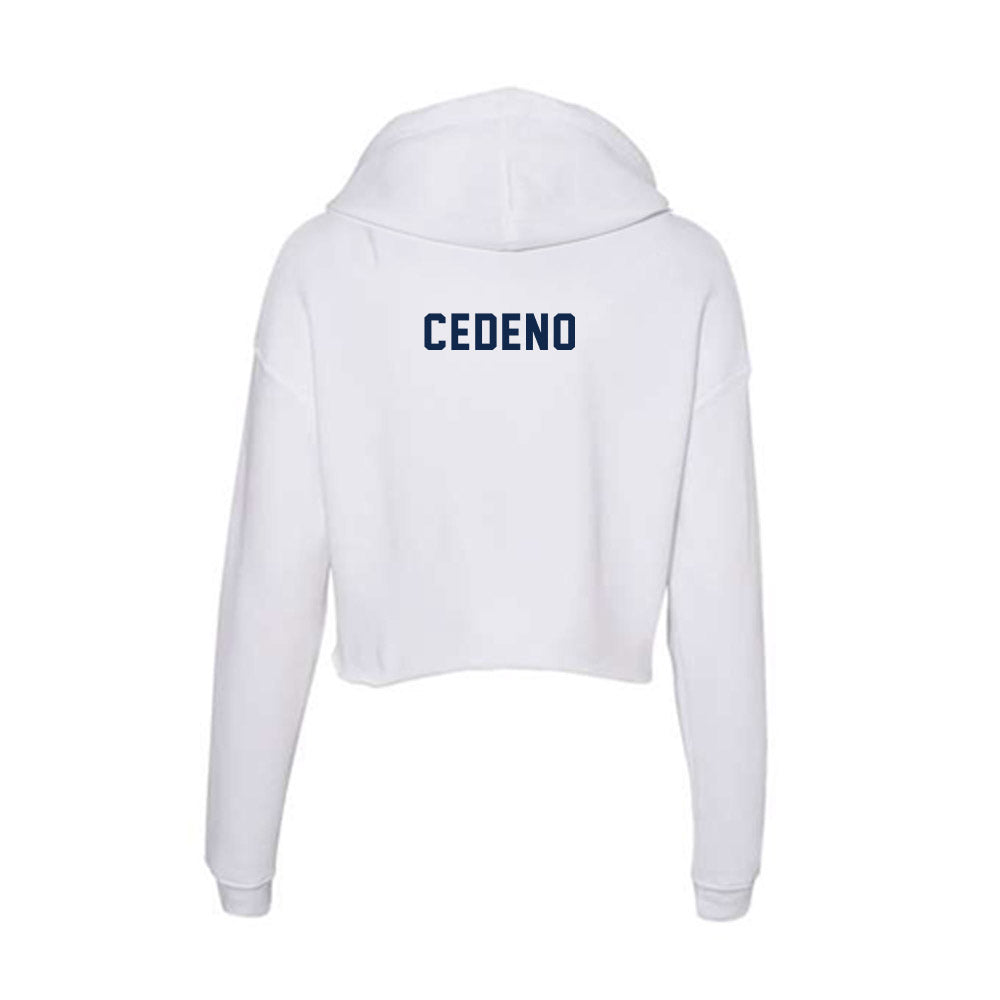 Virginia - NCAA Wrestling : Dylan Cedeno - Women's Crop Fleece Hoodie-1